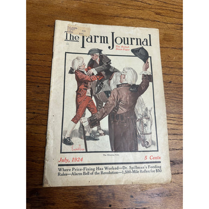 Vintage The Farm Journal Magazine Newspaper Issue July 1924 Winning Vote - Ads