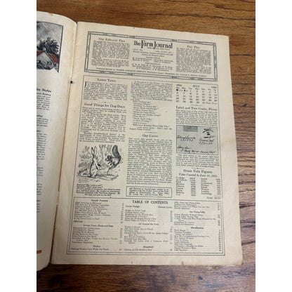 Vintage The Farm Journal Magazine Newspaper Issue July 1924 Winning Vote - Ads