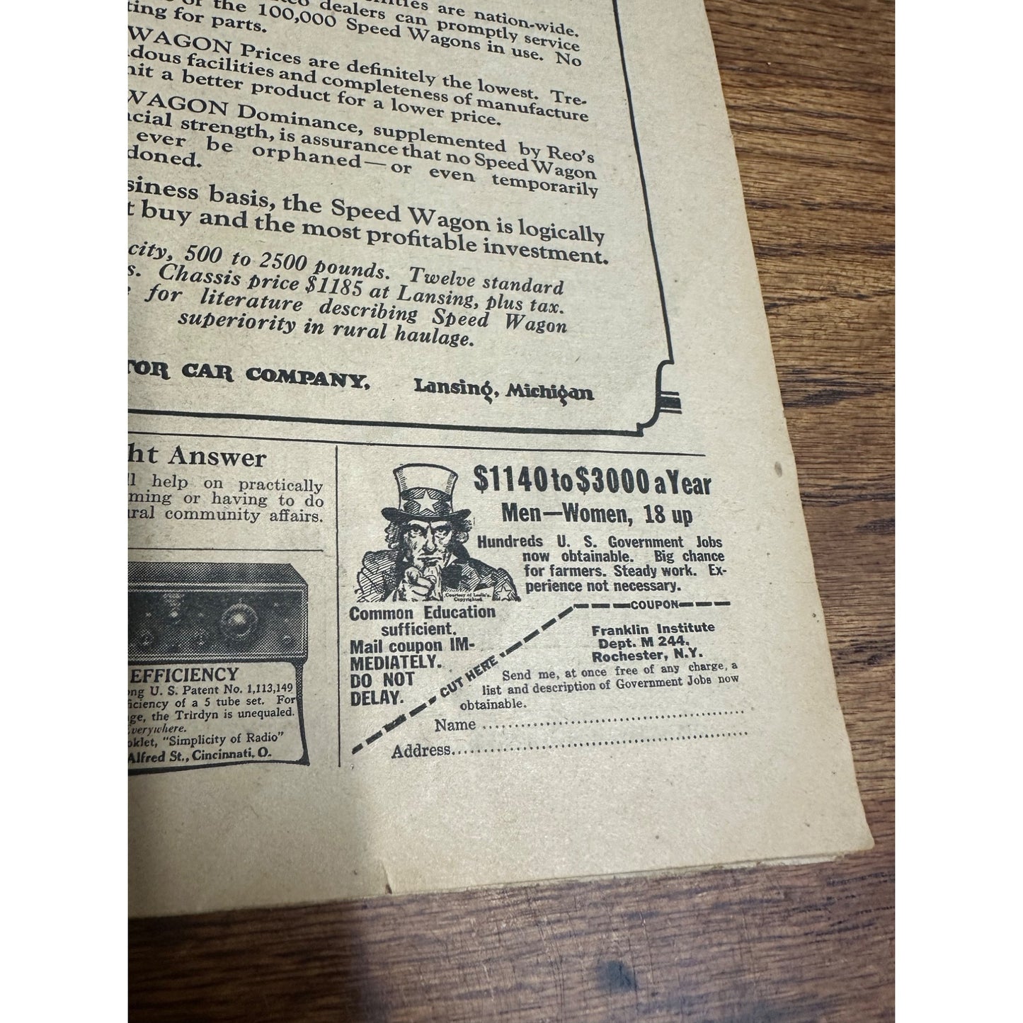 Vintage The Farm Journal Magazine Newspaper Issue July 1924 Winning Vote - Ads