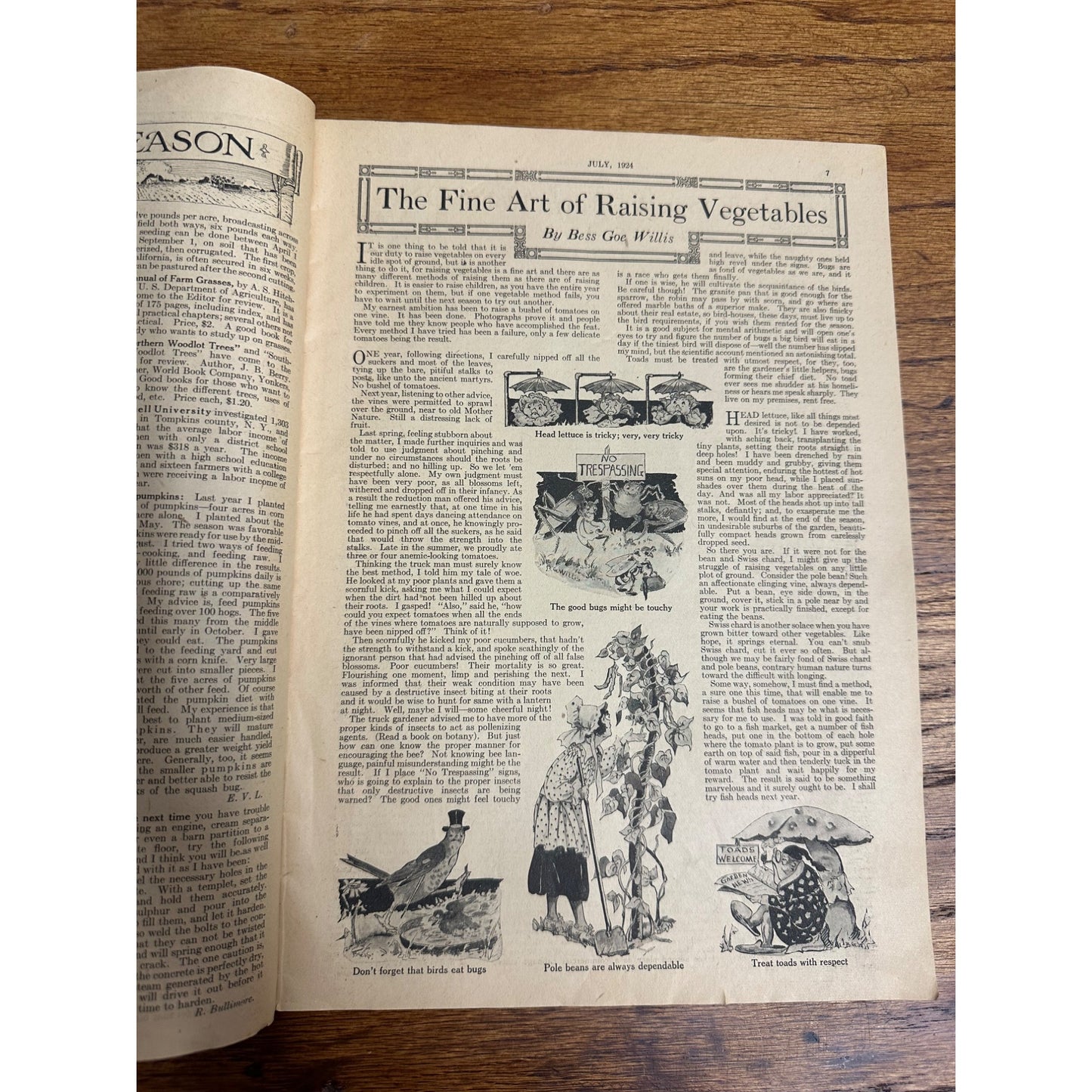 Vintage The Farm Journal Magazine Newspaper Issue July 1924 Winning Vote - Ads