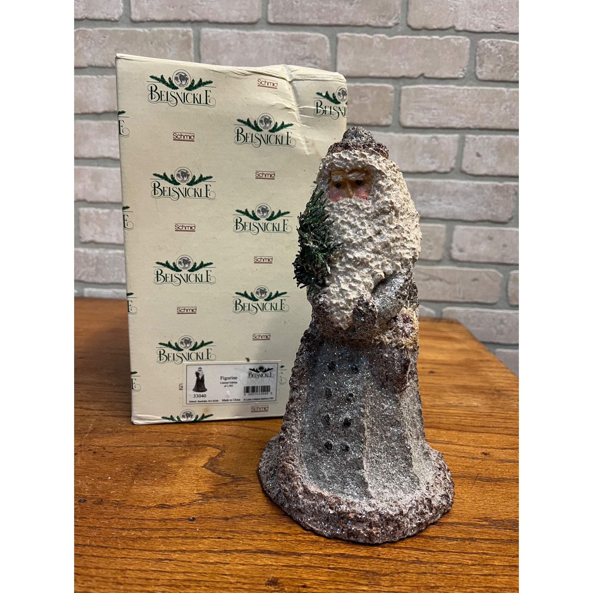 1993 Enesco Linda Baldwin Belsnickle Santa 9.25" Christmas Figure Limited #33040