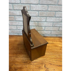 Vintage Miniature Wooden Jewelry Chest Dresser Mirror 3 Drawer Trinket Cabinet