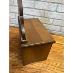 Vintage Miniature Wooden Jewelry Chest Dresser Mirror 3 Drawer Trinket Cabinet