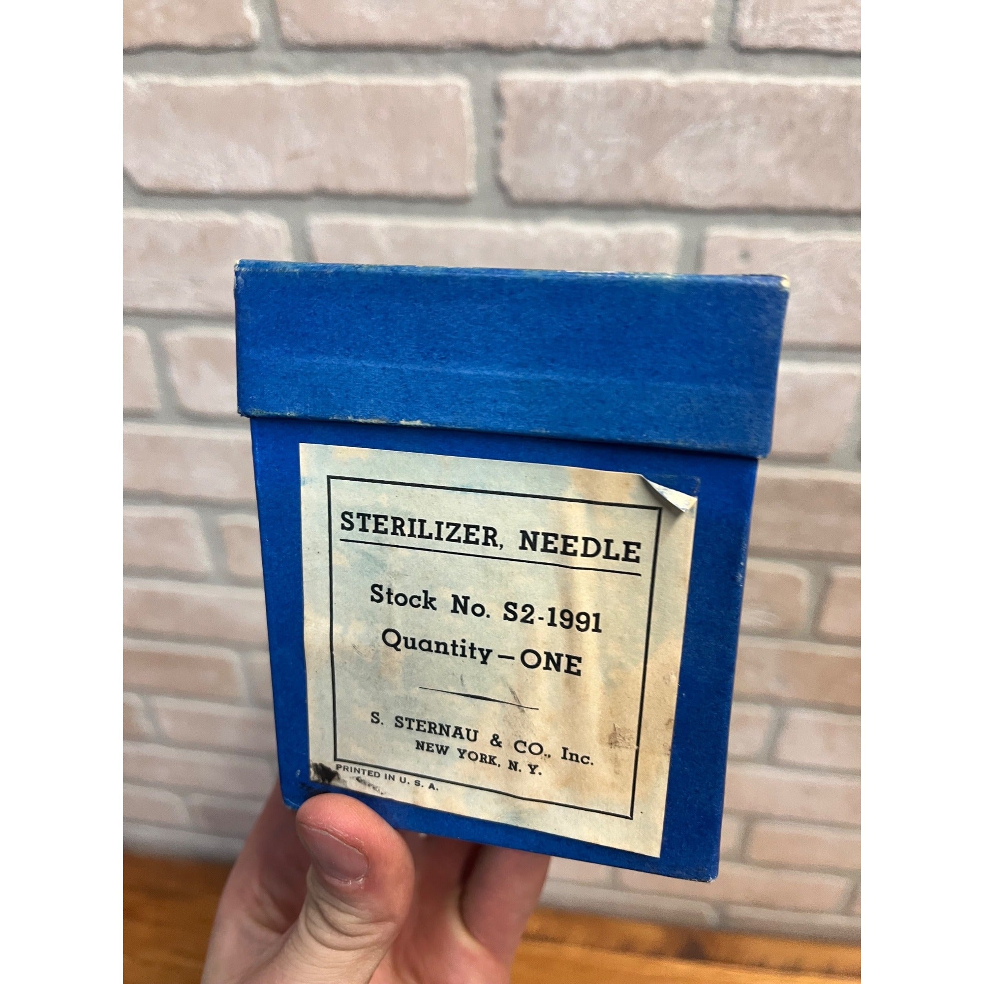 Vintage S. Sternau & Co. Penn. Syringe & Needle Sterilizer NOS NEW w/ Box