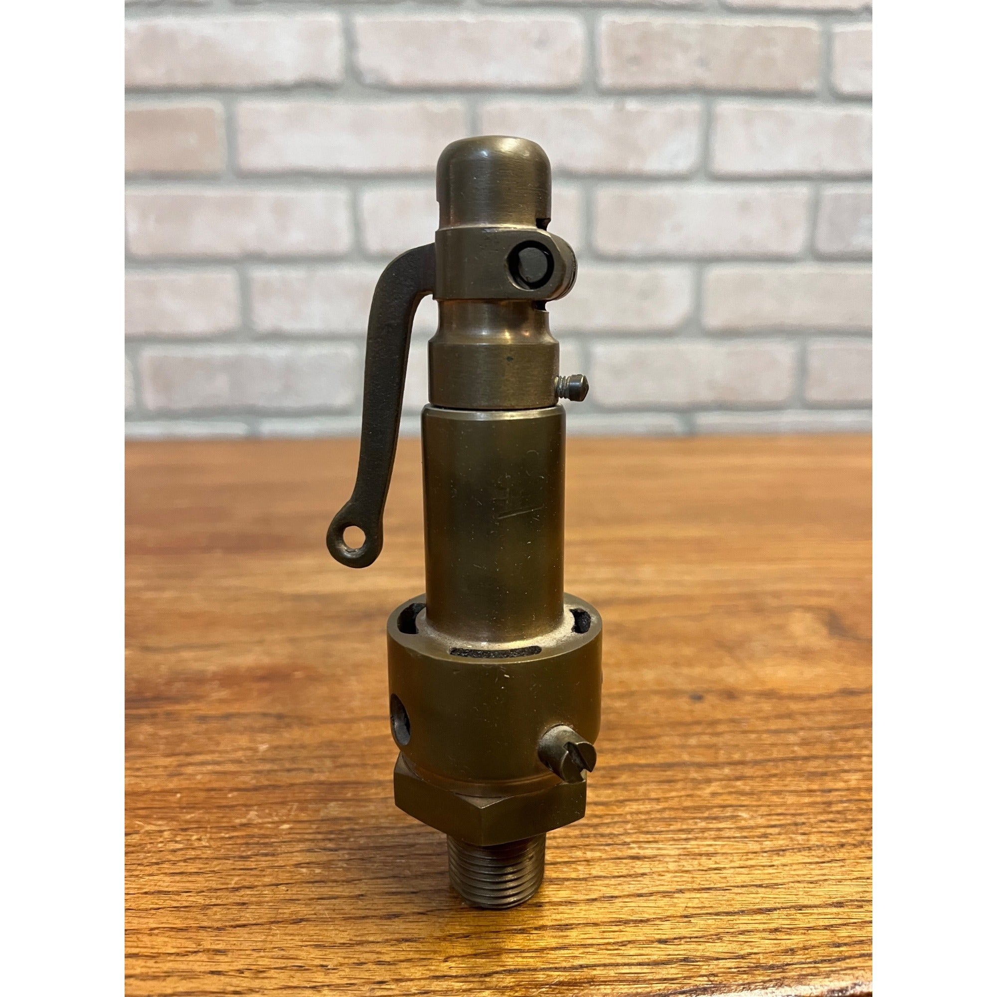 Antique Brass Pressure Relief Pop Blowoff Valve Railroad Steam Engine Locomotive