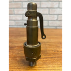 Antique Brass Pressure Relief Pop Blowoff Valve Railroad Steam Engine Locomotive
