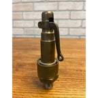 Antique Brass Pressure Relief Pop Blowoff Valve Railroad Steam Engine Locomotive
