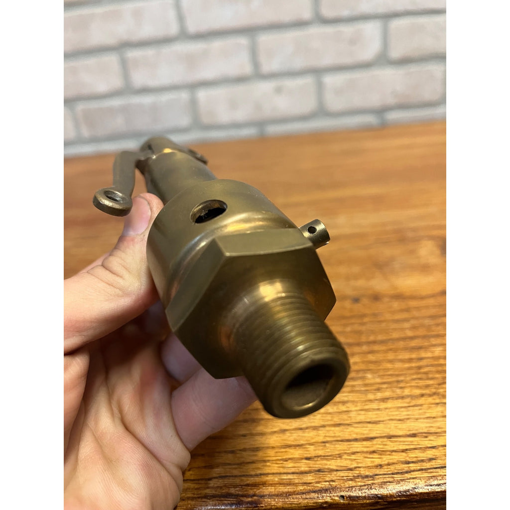 Antique Brass Pressure Relief Pop Blowoff Valve Railroad Steam Engine Locomotive