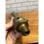 Antique Brass Pressure Relief Pop Blowoff Valve Railroad Steam Engine Locomotive