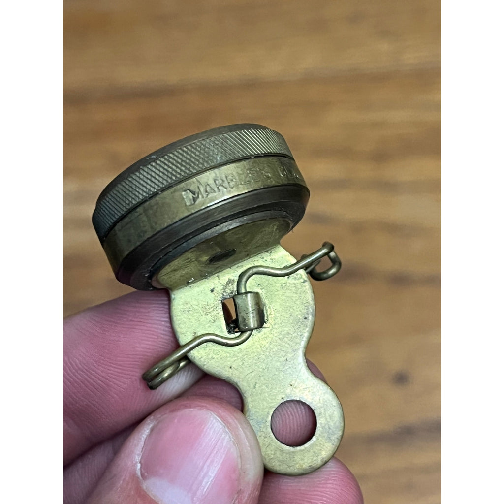 Vintage Marble's Gladstone Compass Pin Clip-On Hunting Camping Gear Military