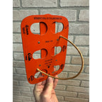 Vintage c1914 Orange Crush Soda Bottle 6-Back Carrier Masonite RARE SCARCE