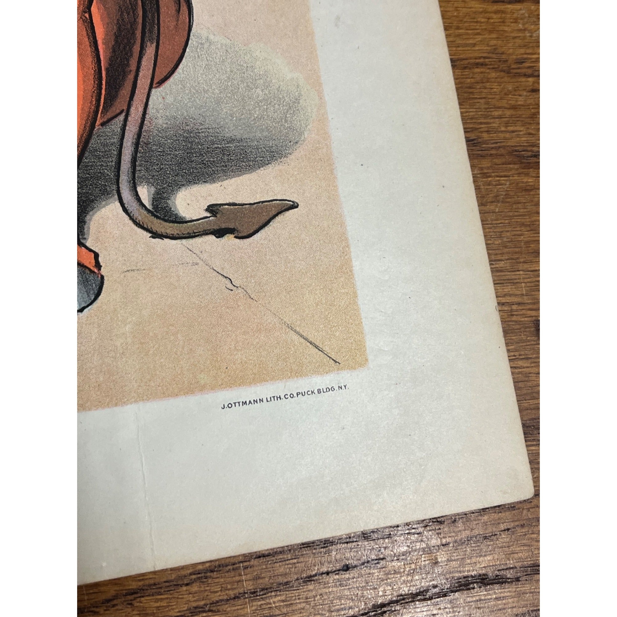 Vintage PUCK "Passing of Lent" William Jennings Bryan Political Cartoon Litho