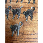 Antique 1920s Gibson Line Germany Halloween Black Cat Diecut Seals Lot (10)