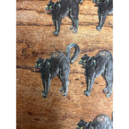 Antique 1920s Gibson Line Germany Halloween Black Cat Diecut Seals Lot (10)