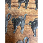 Antique 1920s Gibson Line Germany Halloween Black Cat Diecut Seals Lot (10)