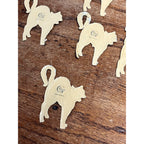 Antique 1920s Gibson Line Germany Halloween Black Cat Diecut Seals Lot (10)