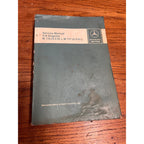 Mercedes-Benz Service Manual V-8 Engines M 116 (3.5 LTR) And M 117 (4.5 LTR) Used