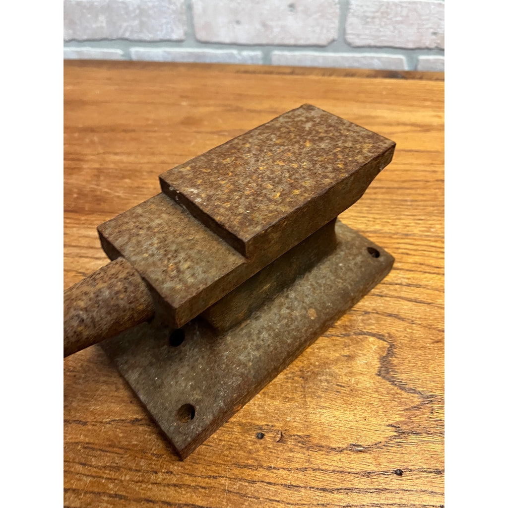 Antique Vintage Bench Anvil Tinsmith Machinist Jeweler Leather w/ Horn