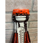 Vintage 1950s Hires Root Beer Advertising Metal Thermometer Sign Bottle 29"