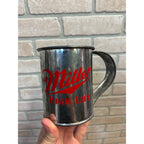Vintage Miller High Life Tin Metal Cup Mug Beer Barware