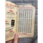 Vintage Clinton Gloss Starcth Advertising Brochure Card Clinton Iowa