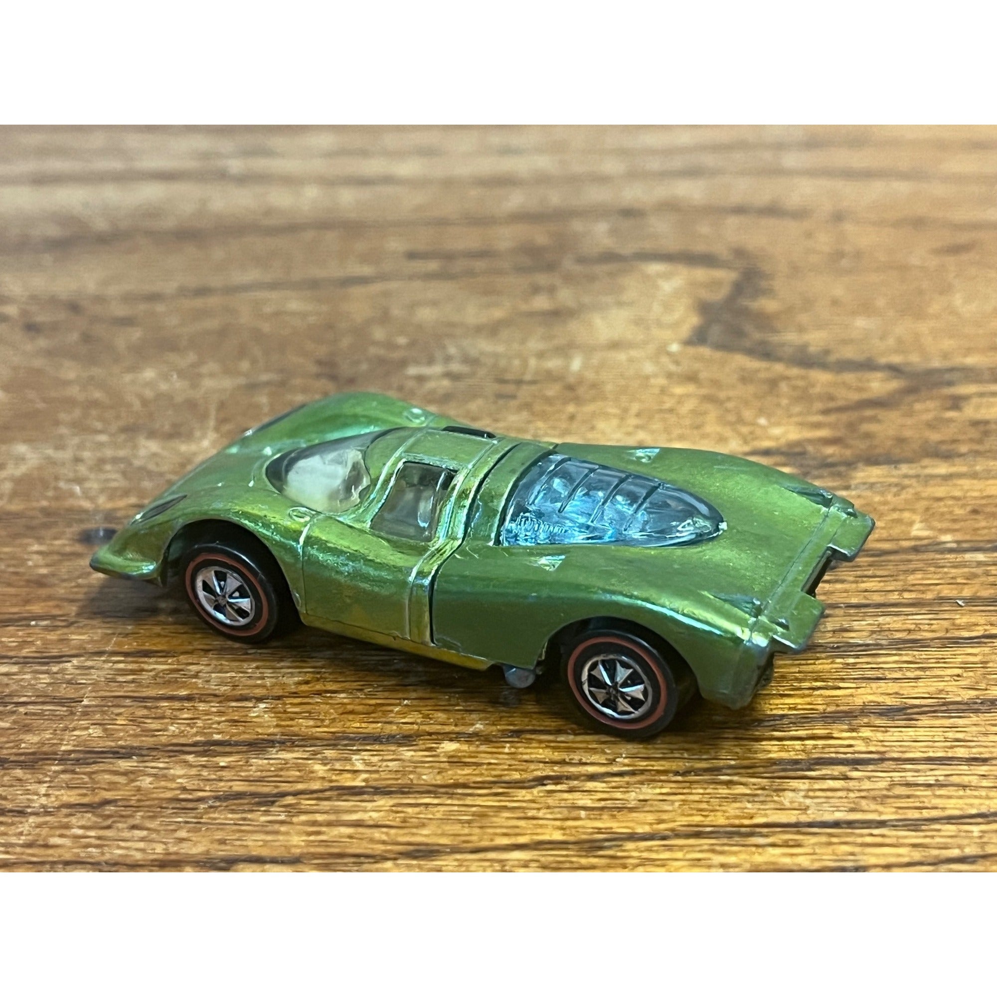Vintage Hot Wheels Redline 1969 Porsche 917 Lime Yellow - Very Good
