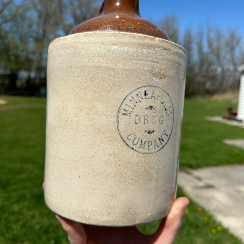 Red Wing 1 Gallon Minneapolis Drug Company Advertising Jug