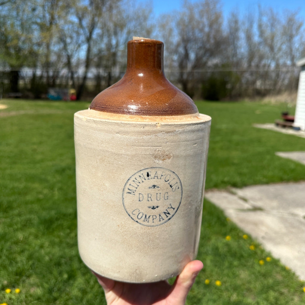 Red Wing 1 Gallon Minneapolis Drug Company Advertising Jug