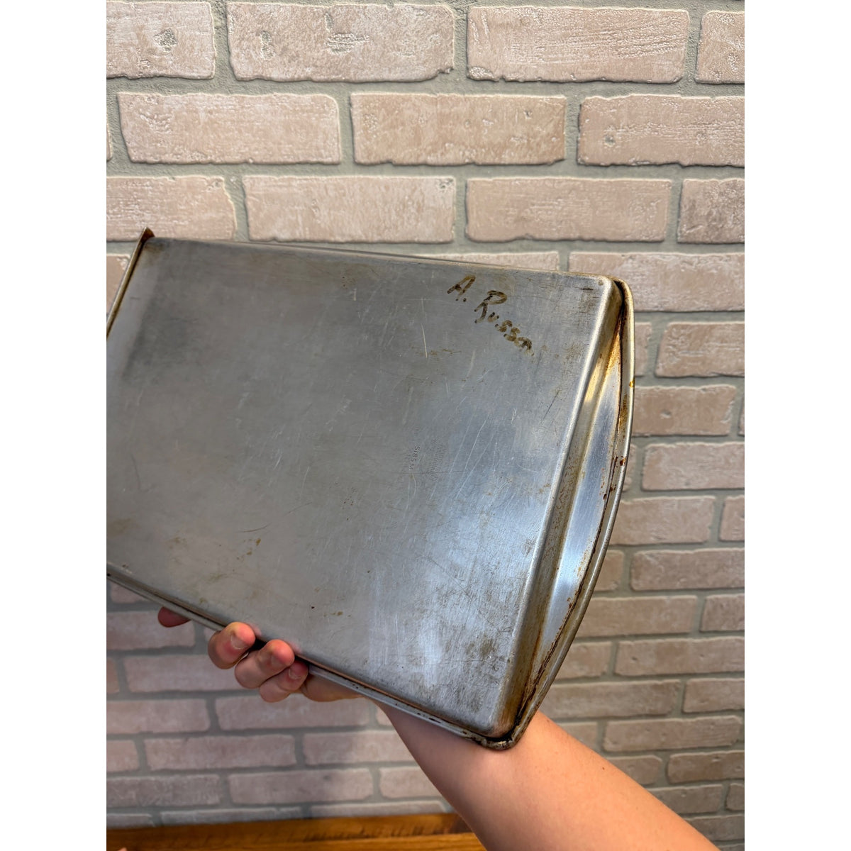 Set Of 5 Vintage Aluminum Baking & Sheet Pans Air Bake, Mirro ++ Mid-Century