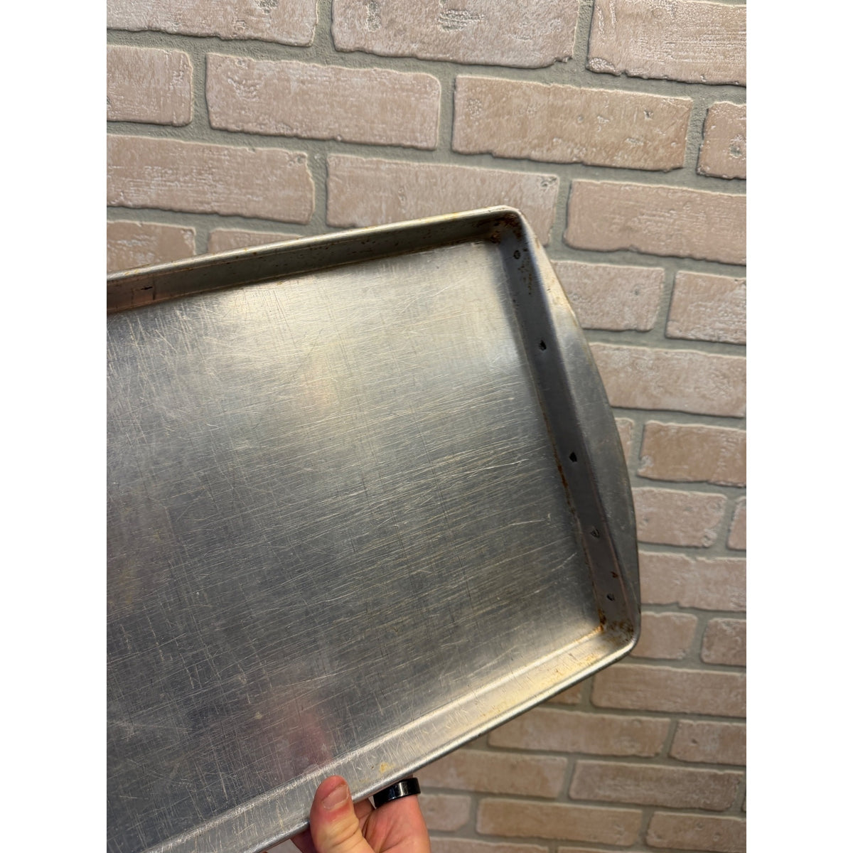 Set Of 5 Vintage Aluminum Baking & Sheet Pans Air Bake, Mirro ++ Mid-Century