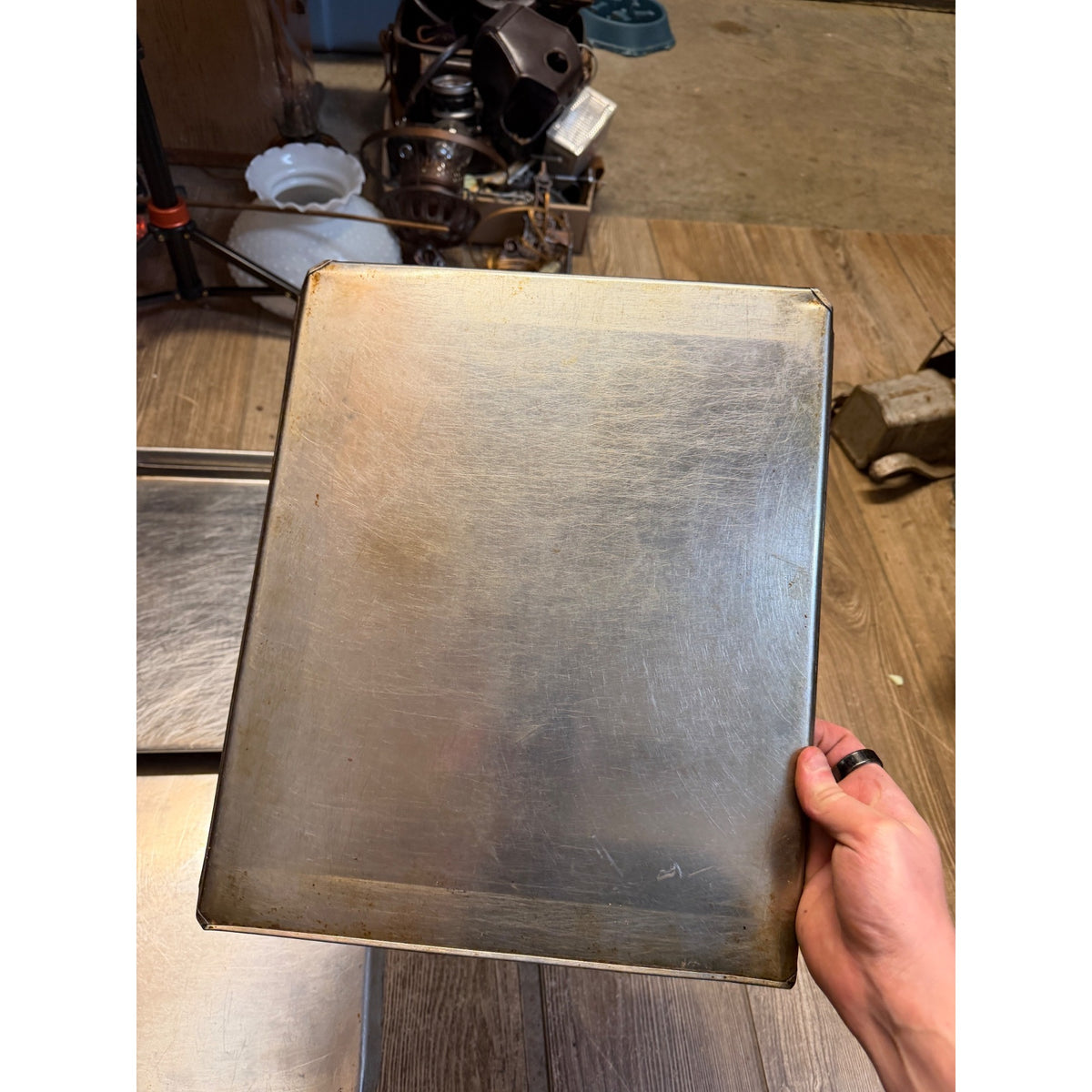 Set Of 5 Vintage Aluminum Baking & Sheet Pans Air Bake, Mirro ++ Mid-Century