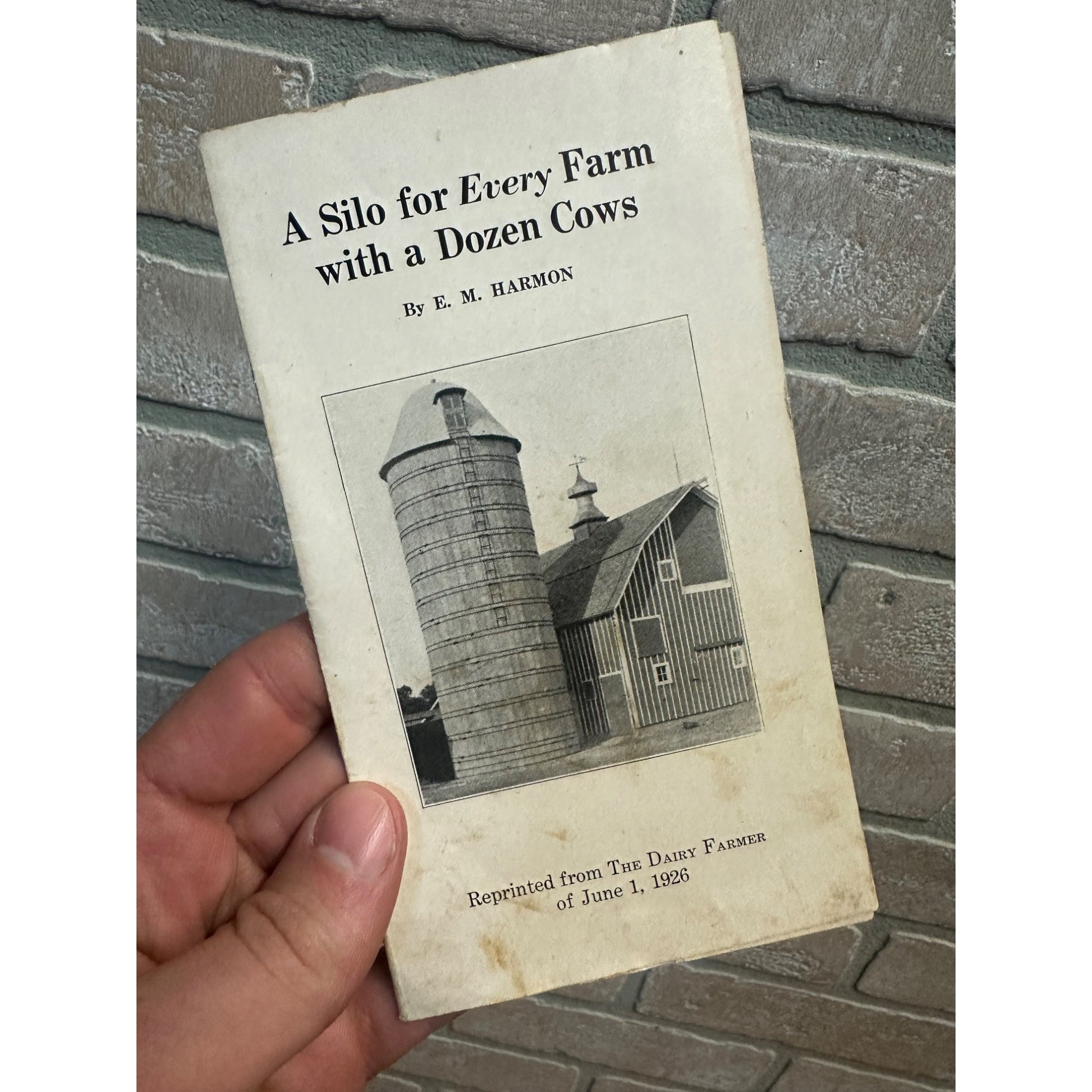 Vintage 1926 Silo for Every Farm Publication Booklet Portland Cement