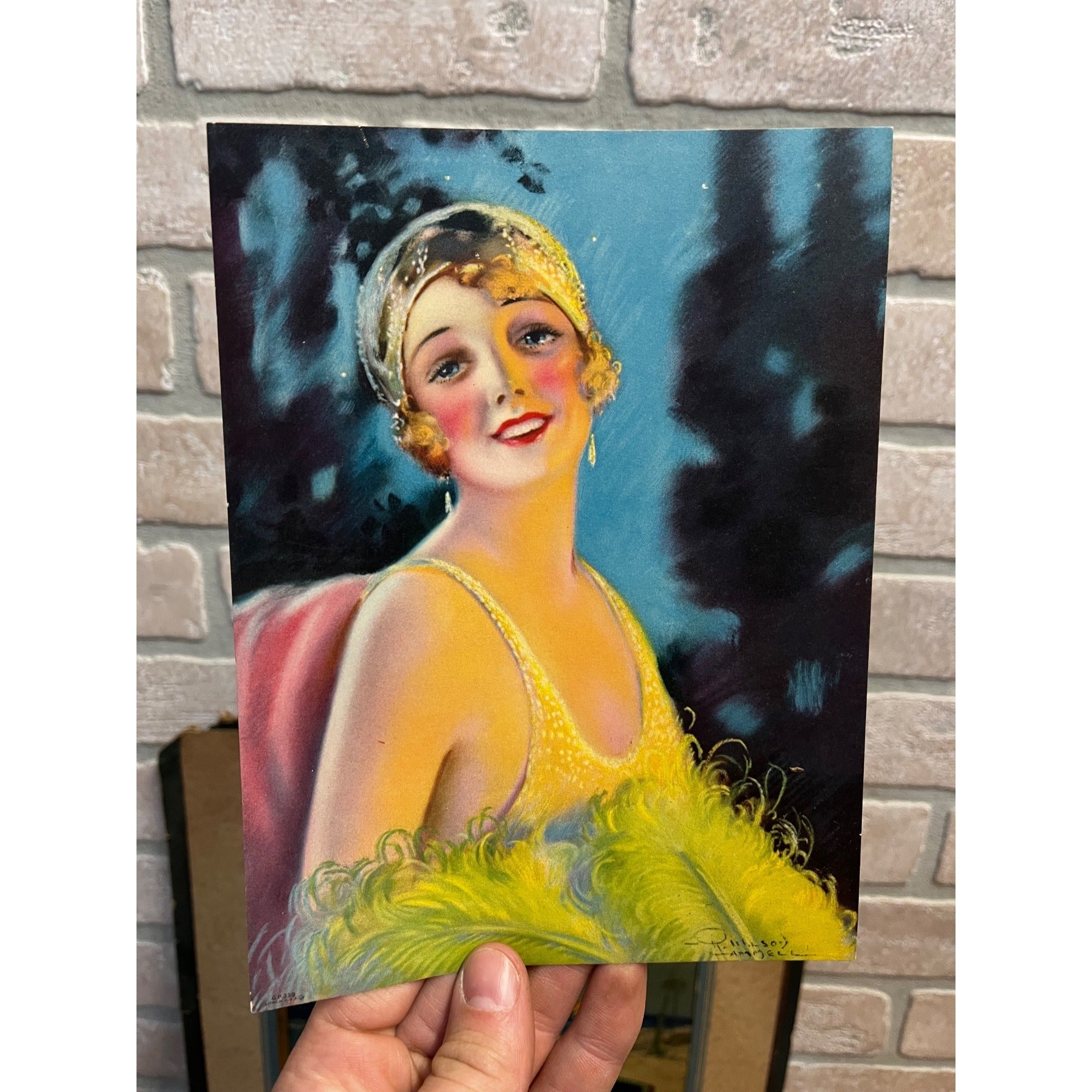 Vintage Art Deco Flapper Girl Lot (3) Litho Prints Artist R. Wilson Hammell