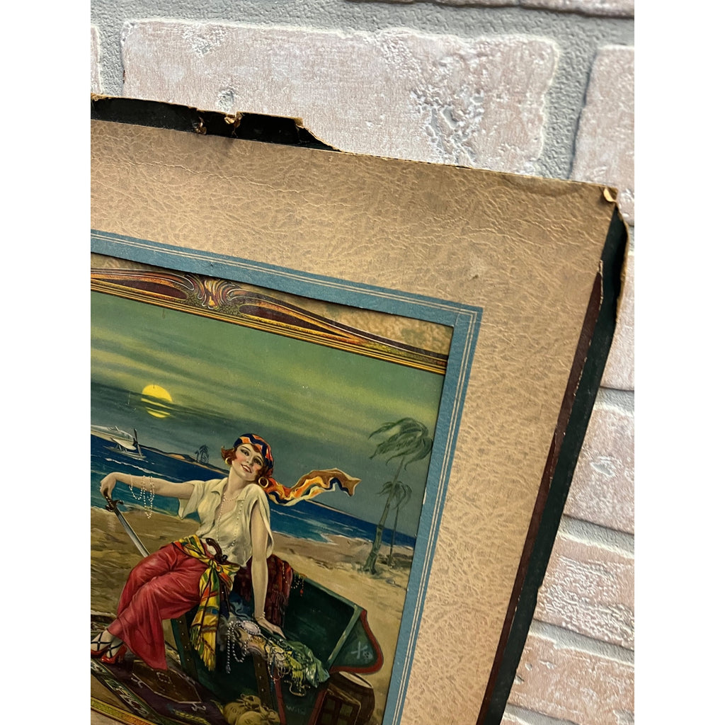 Vintage Art Deco Flapper Girl Lot (3) Litho Prints Artist R. Wilson Hammell