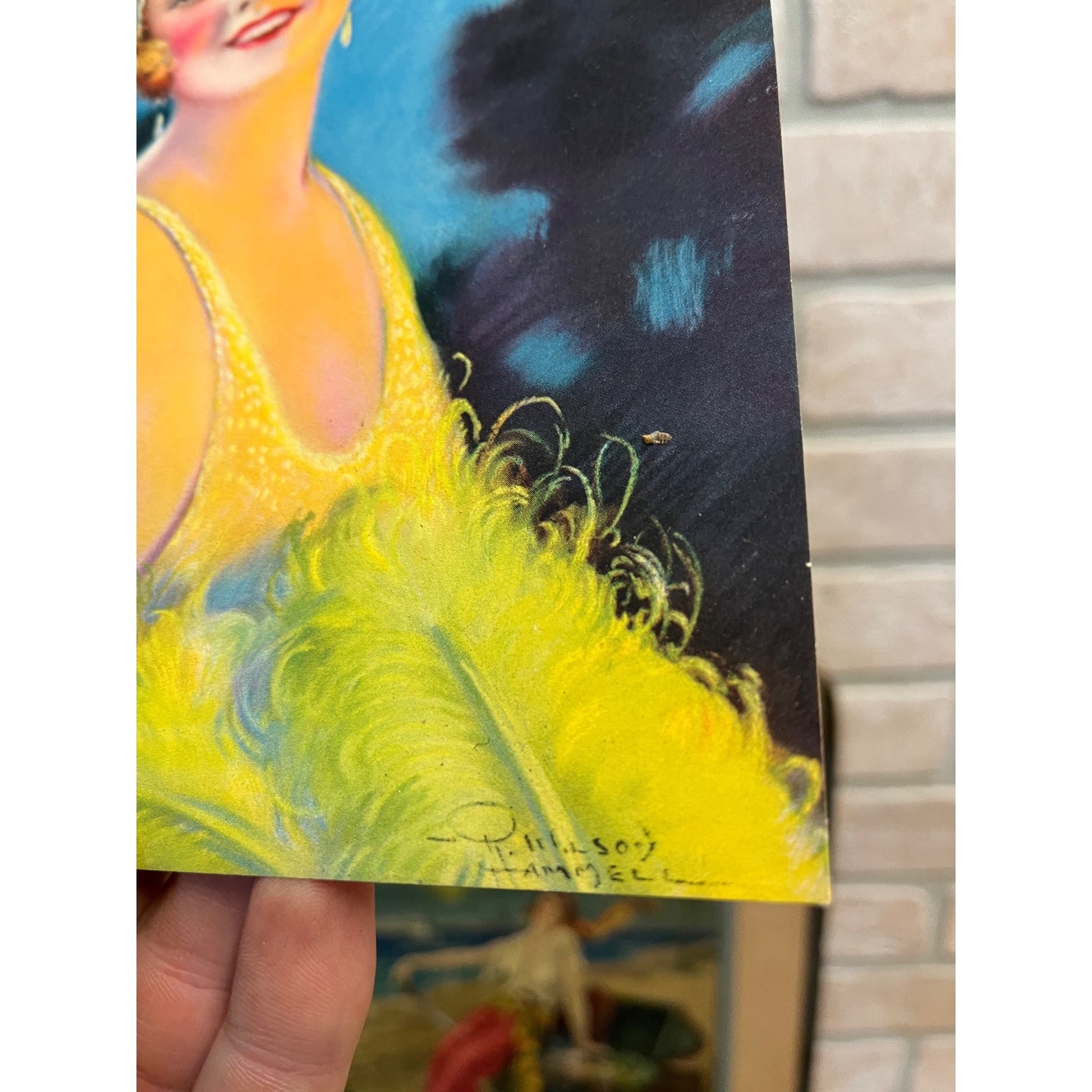 Vintage Art Deco Flapper Girl Lot (3) Litho Prints Artist R. Wilson Hammell