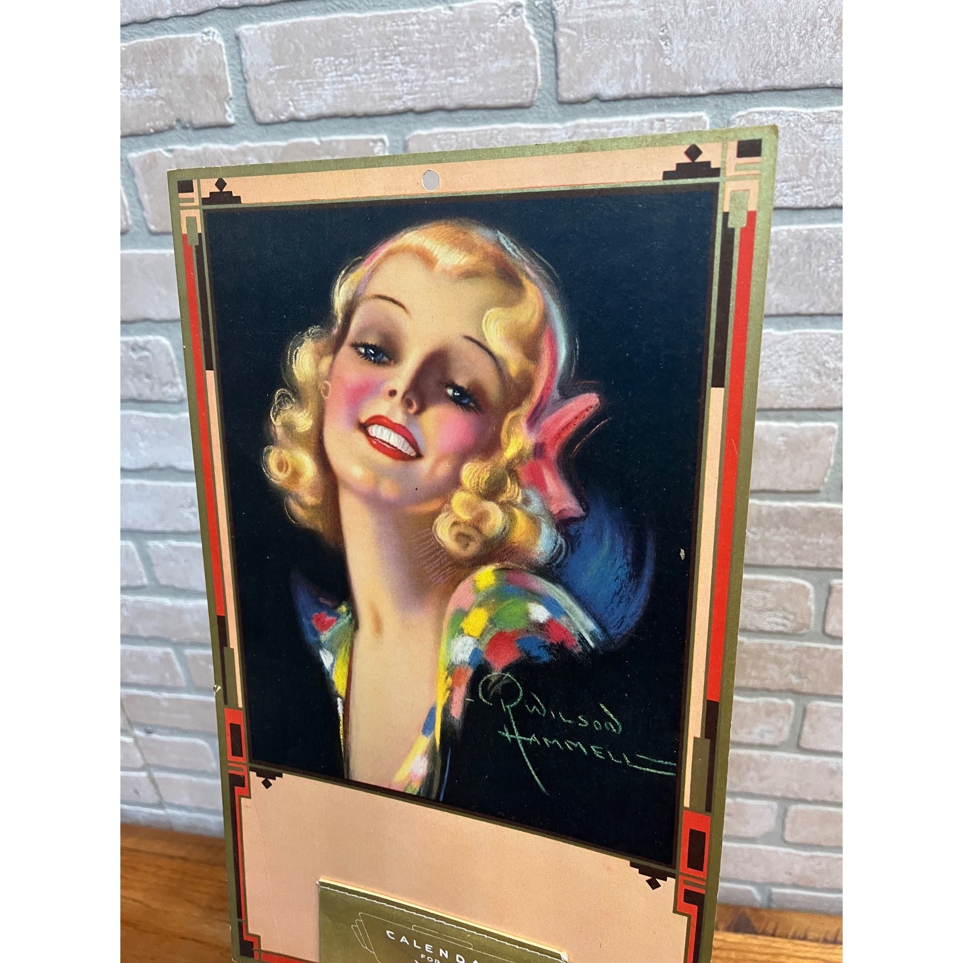 Vintage Art Deco Flapper Girl Lot (3) Litho Prints Artist R. Wilson Hammell