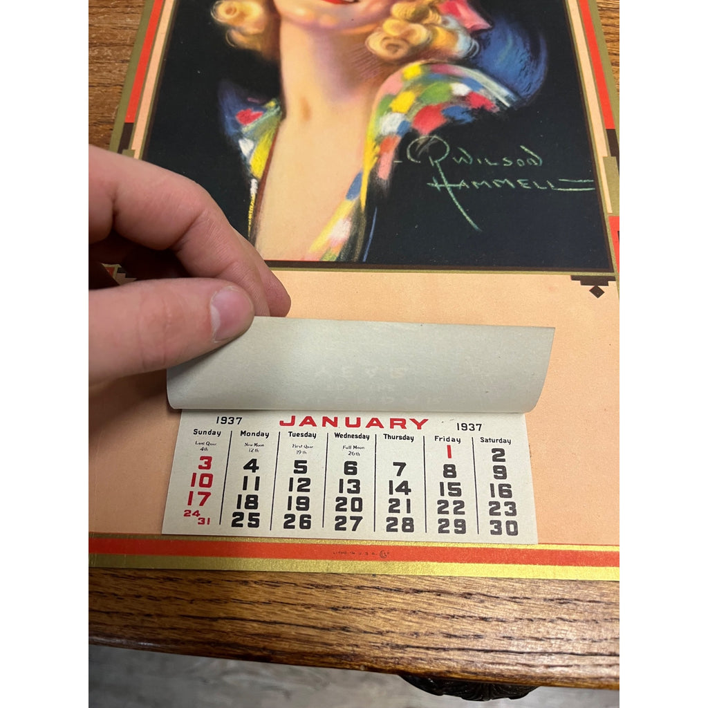 Vintage Art Deco Flapper Girl Lot (3) Litho Prints Artist R. Wilson Hammell