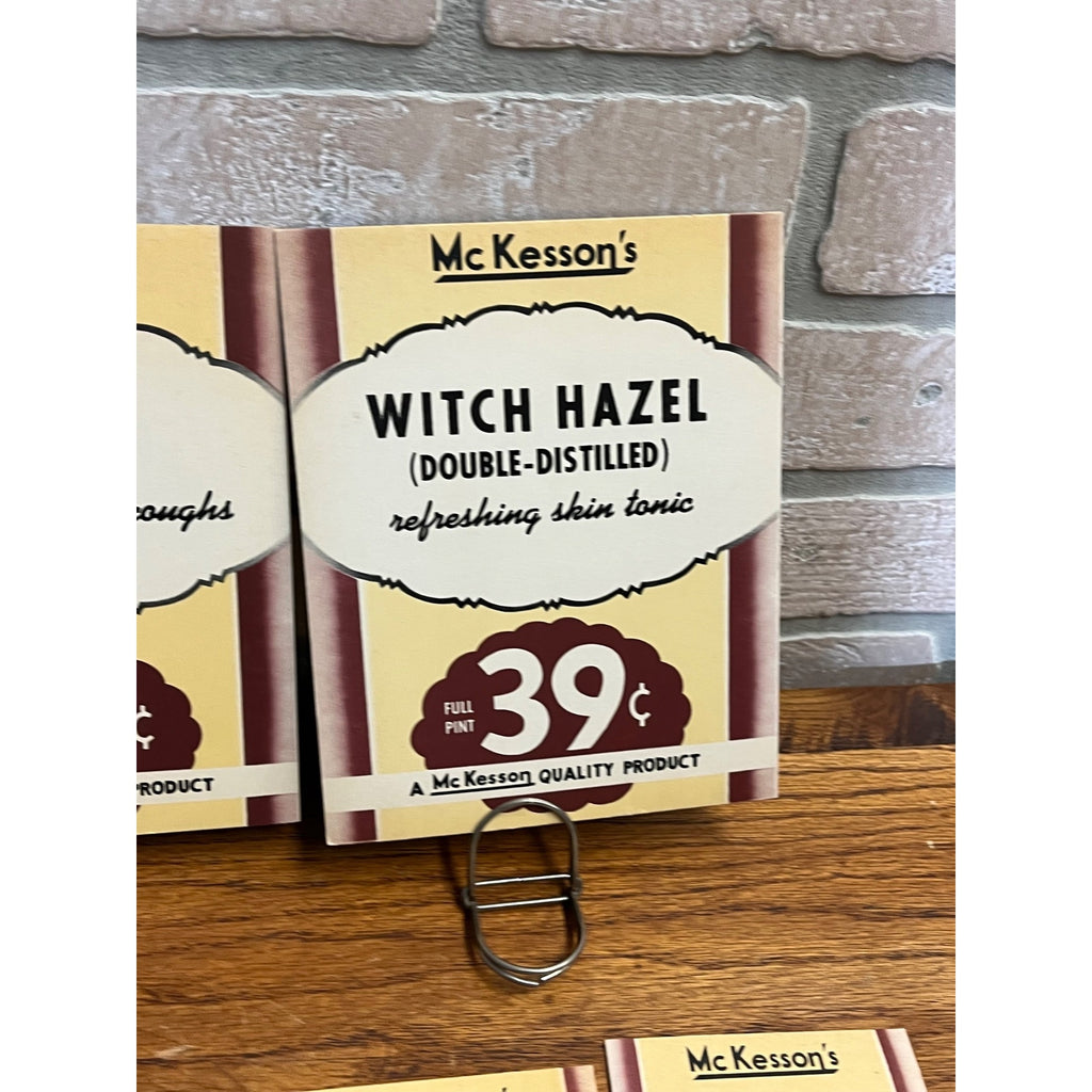 Vintage McKesson's Drug Store Advertising Price Signs Store Displays Lot (13)