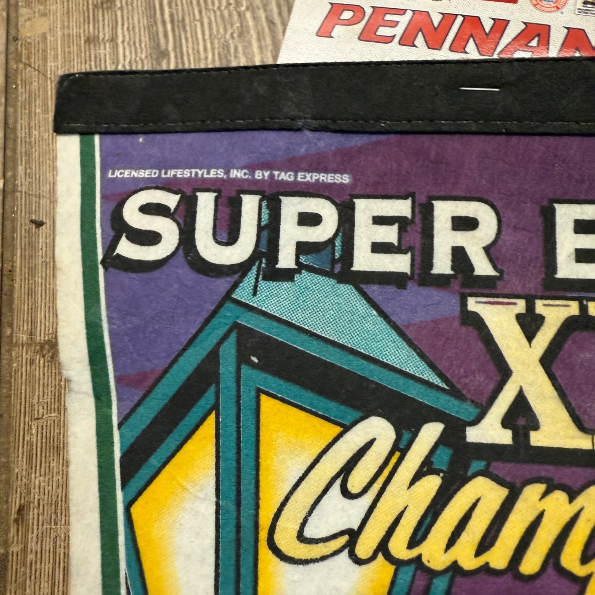 Green Bay Packers BILL SCHROEDER Signed Pennant Super Bowl XXXI Champion