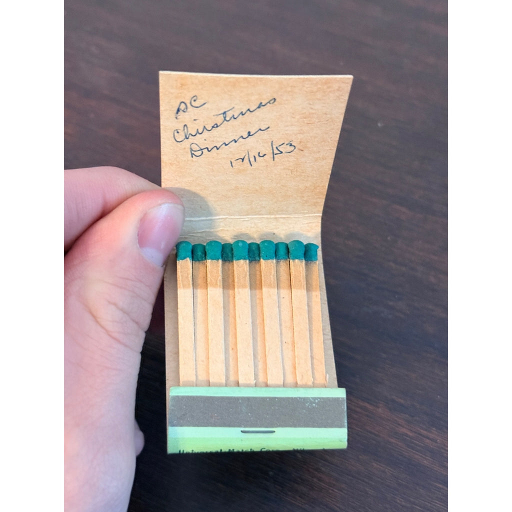 Vintage Milwaukee Wisconsin Club Wis WI Unstruck FULL Matchbook Hotel