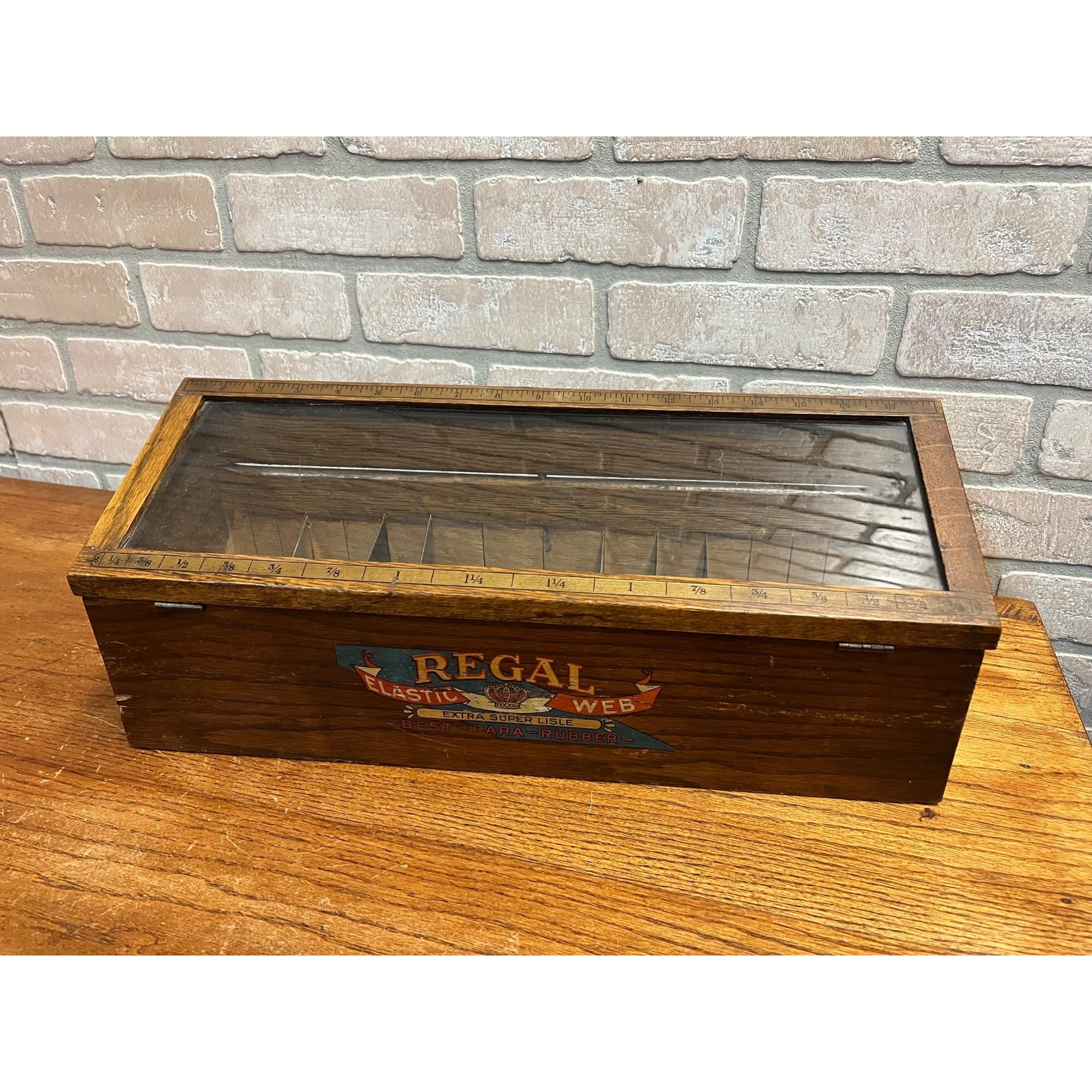 Vintage Regal Elastic Web Country General Store Advertising Display Sewing