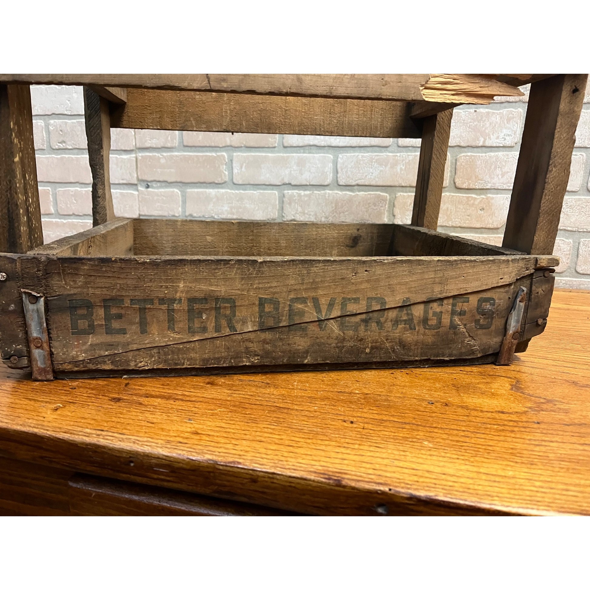Vintage 1930s Blatz Better Beverages Prohibition Soda Wooden Crate Wis WI