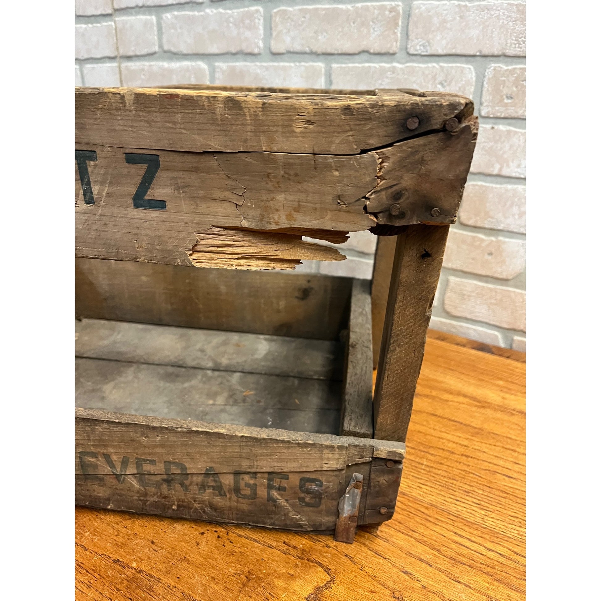 Vintage 1930s Blatz Better Beverages Prohibition Soda Wooden Crate Wis WI