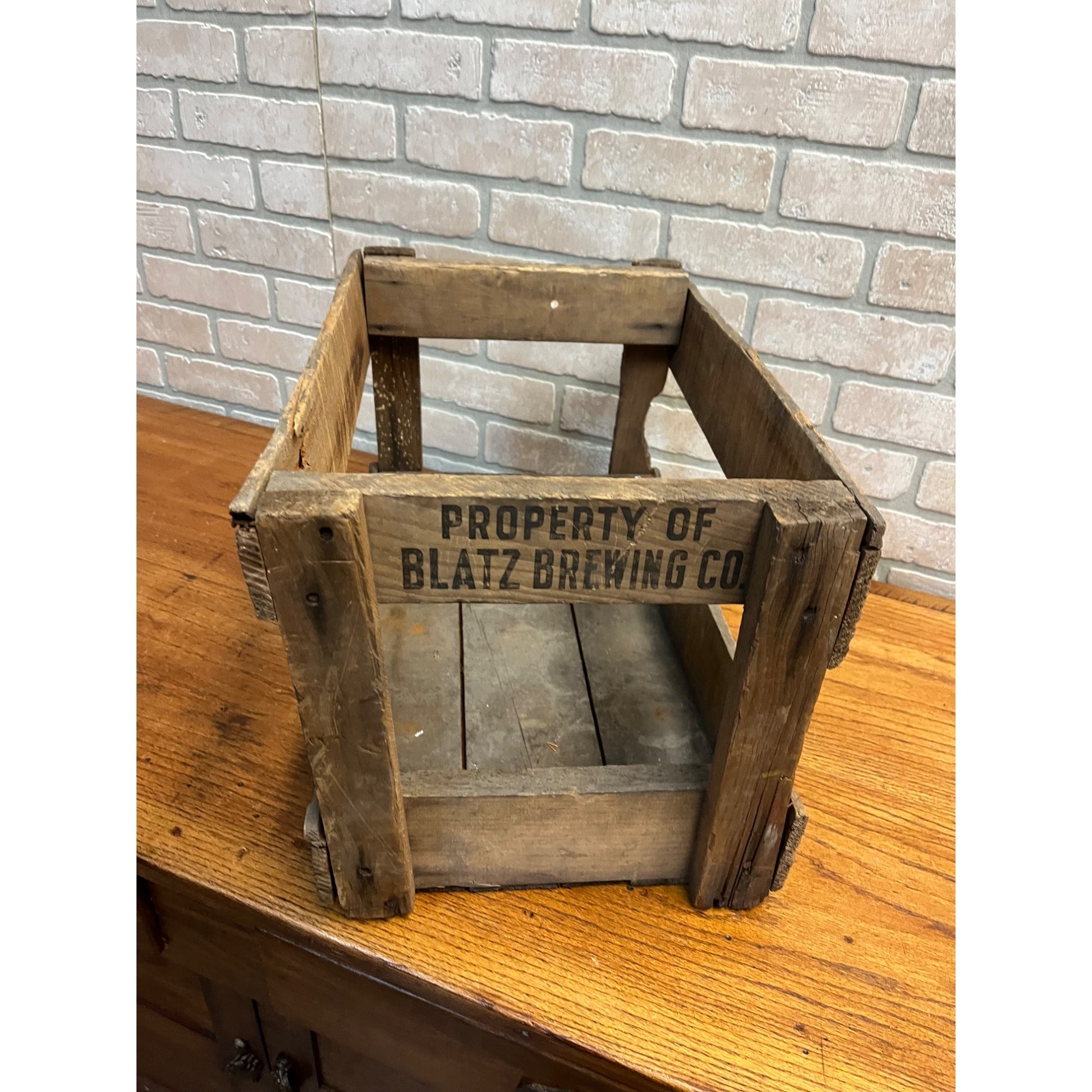 Vintage 1930s Blatz Better Beverages Prohibition Soda Wooden Crate Wis WI
