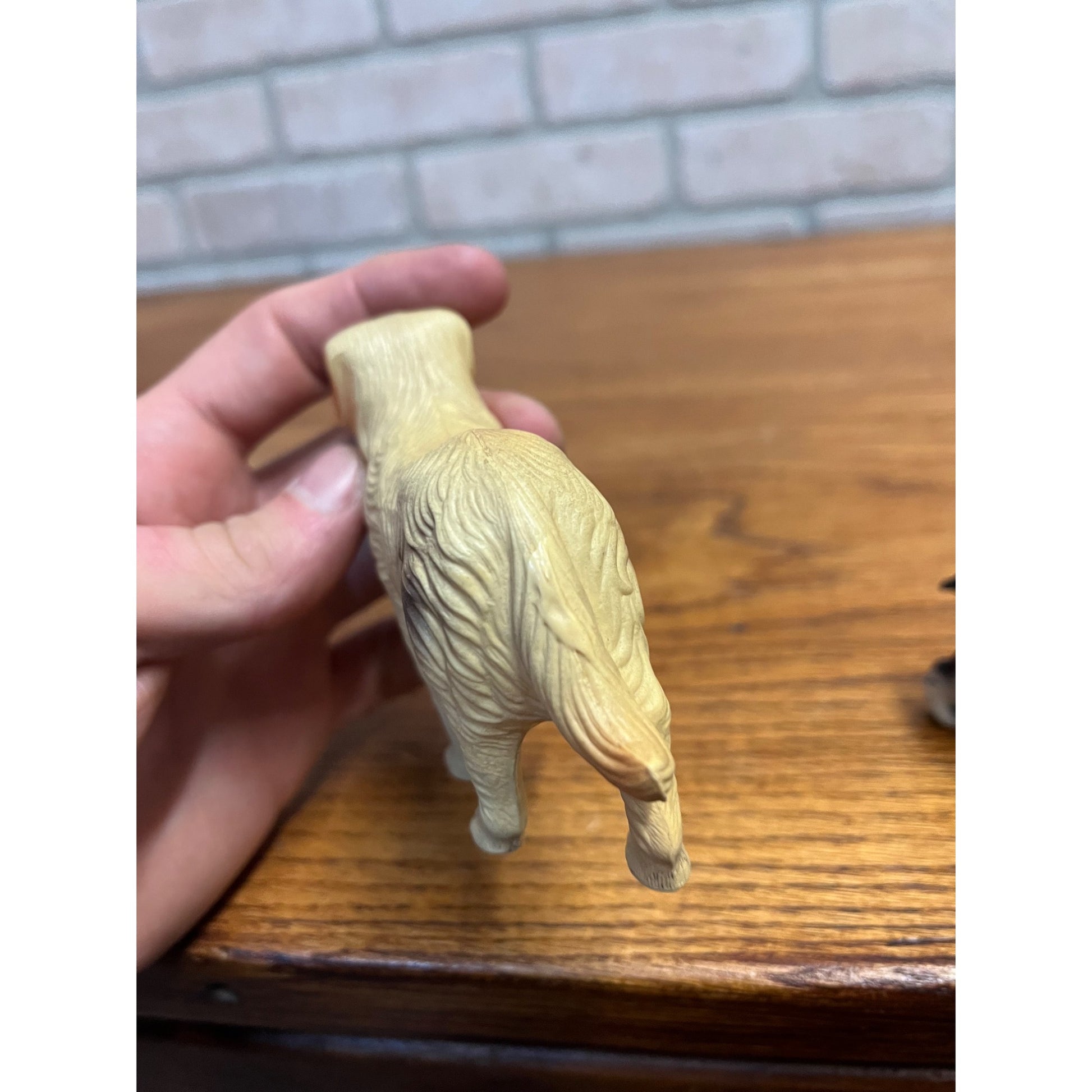 Vintage Dogs Dog Celluloid Toy Christmas Putz Decoration Ornaments Lot (2)