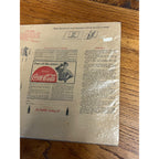 RARE Vintage 1937 Coca Cola Paper Advertising Book Cover Baseball - Browne