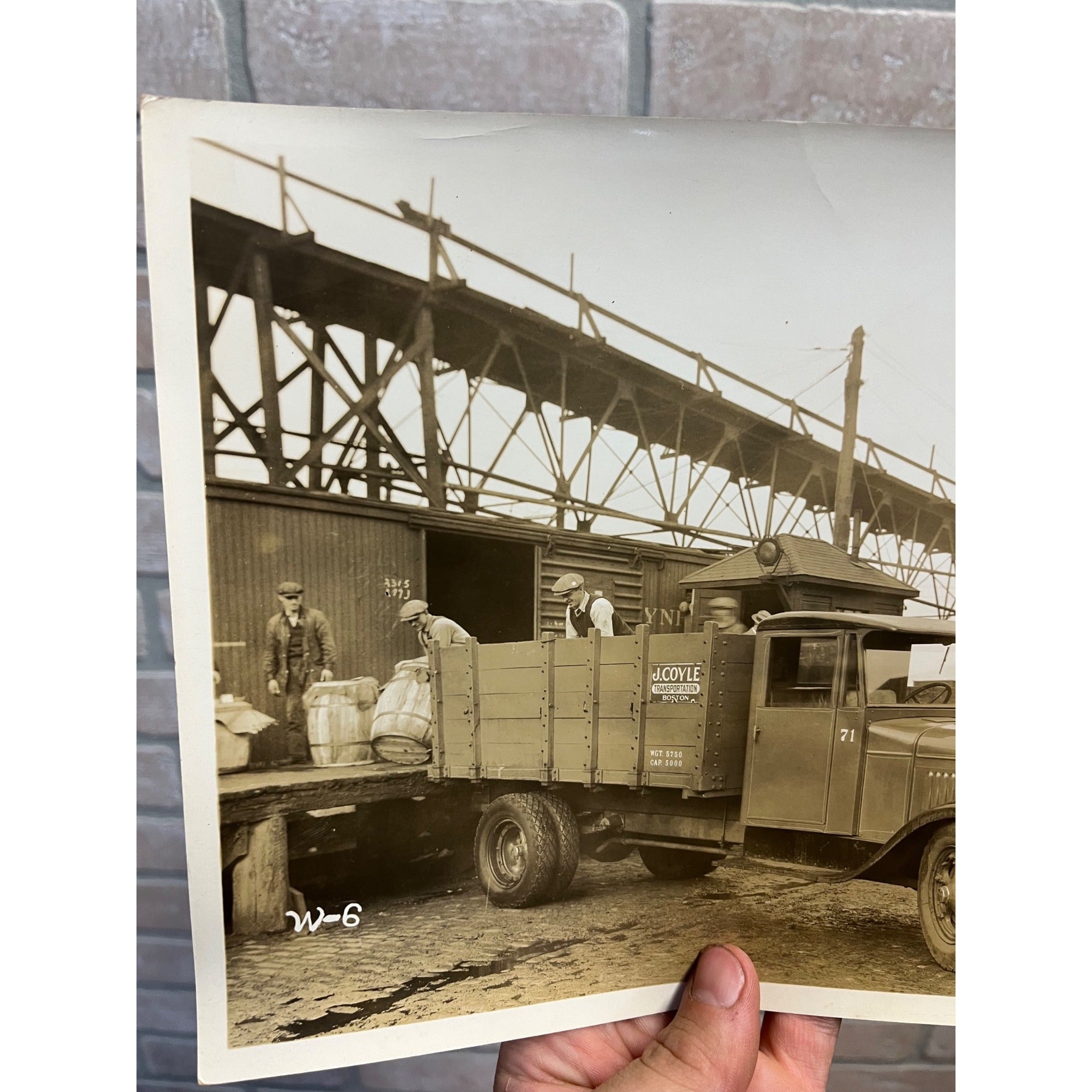 Original 1920s J. Coyle Transportation Co. 1/2 Ton Truck Promotional Photograph