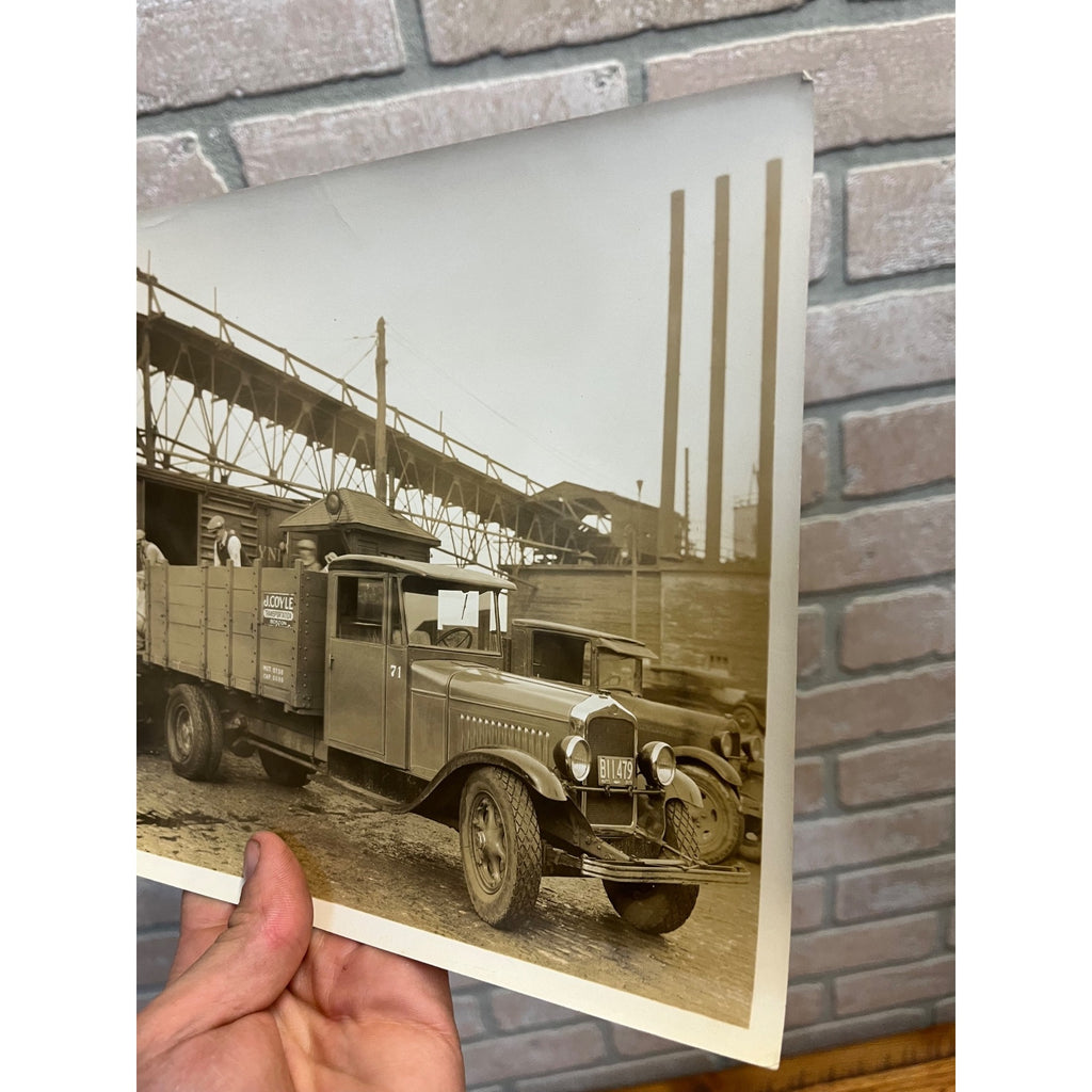 Original 1920s J. Coyle Transportation Co. 1/2 Ton Truck Promotional Photograph