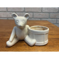 Vintage Haeger Ceramic Planter Teddy Bear With Drum Winnie the Pooh Style Nursery Cute
