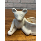 Vintage Haeger Ceramic Planter Teddy Bear With Drum Winnie the Pooh Style Nursery Cute